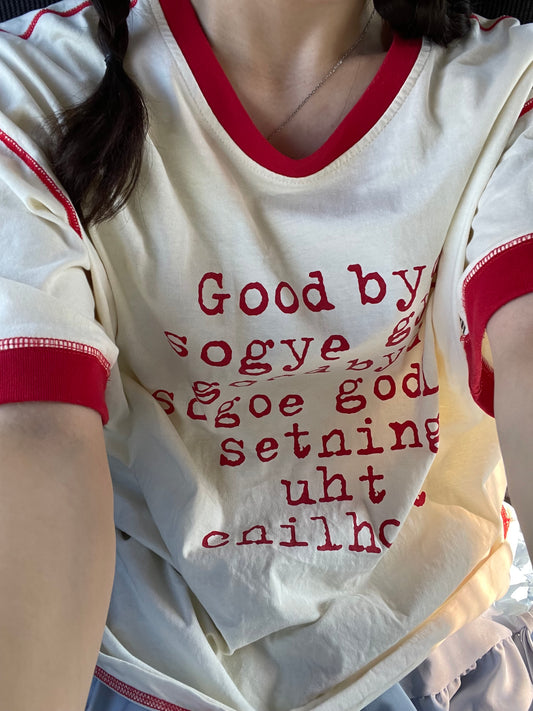 レタリングリンガーTシャツ DPA43462