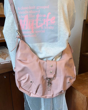 スタッズデザインフェイクレザーバッグ DPB87028