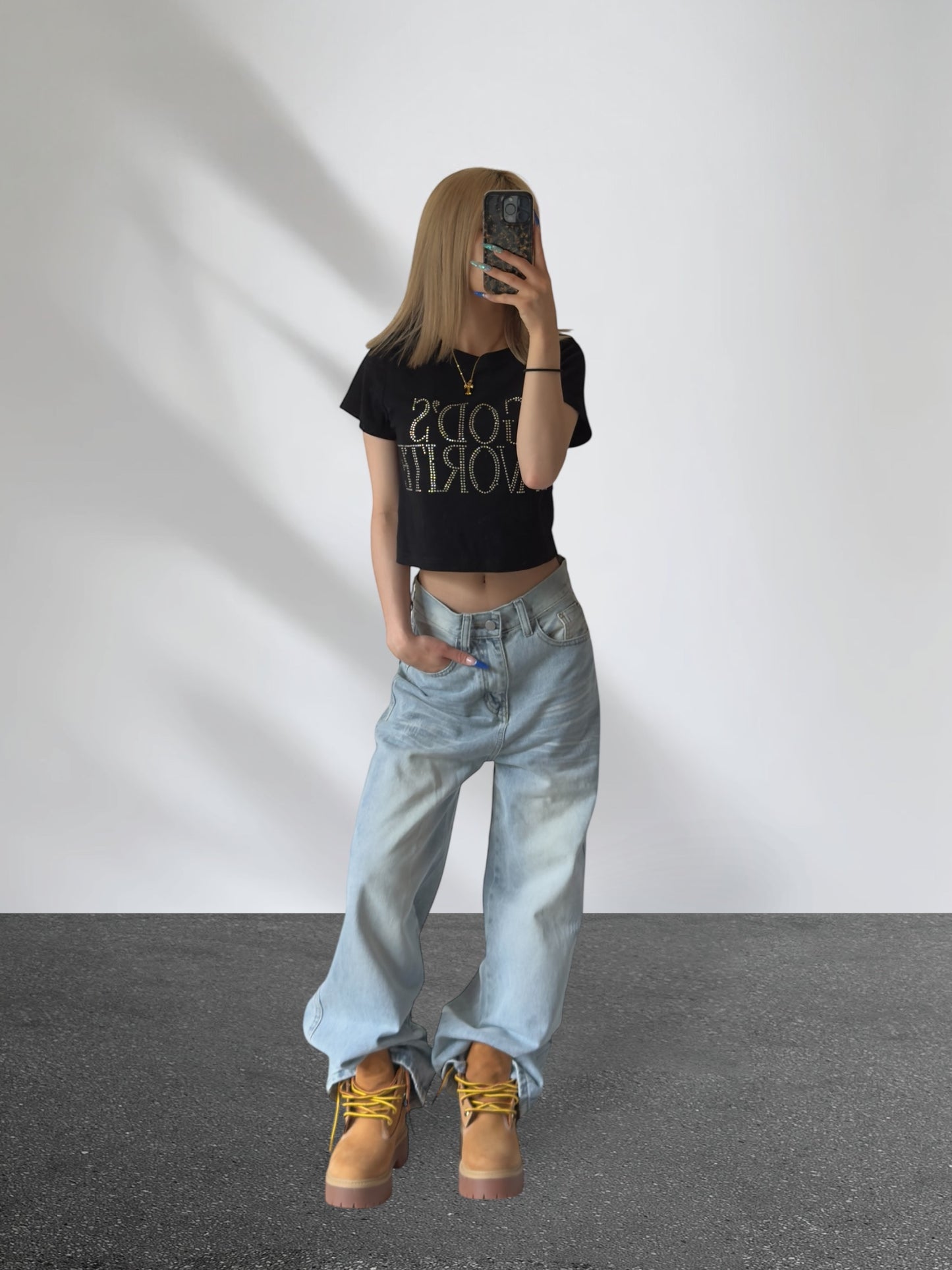 ストーンクロップドTシャツ DPB42376
