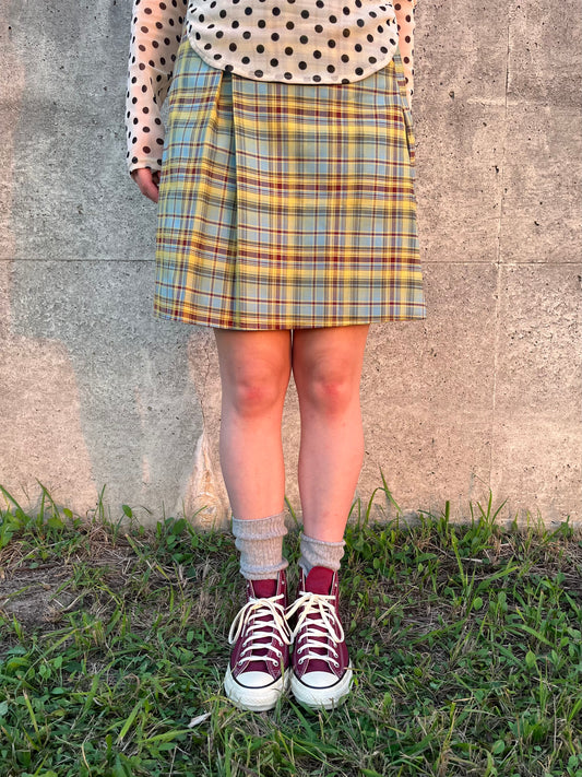 カラーチェックミディスカート DPB95021