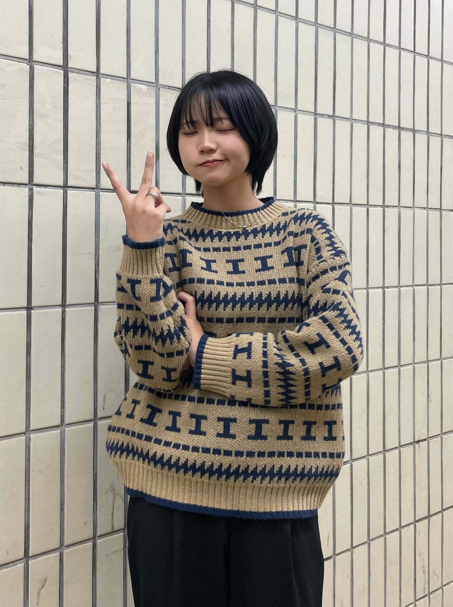 ジャガードニット DPB64030