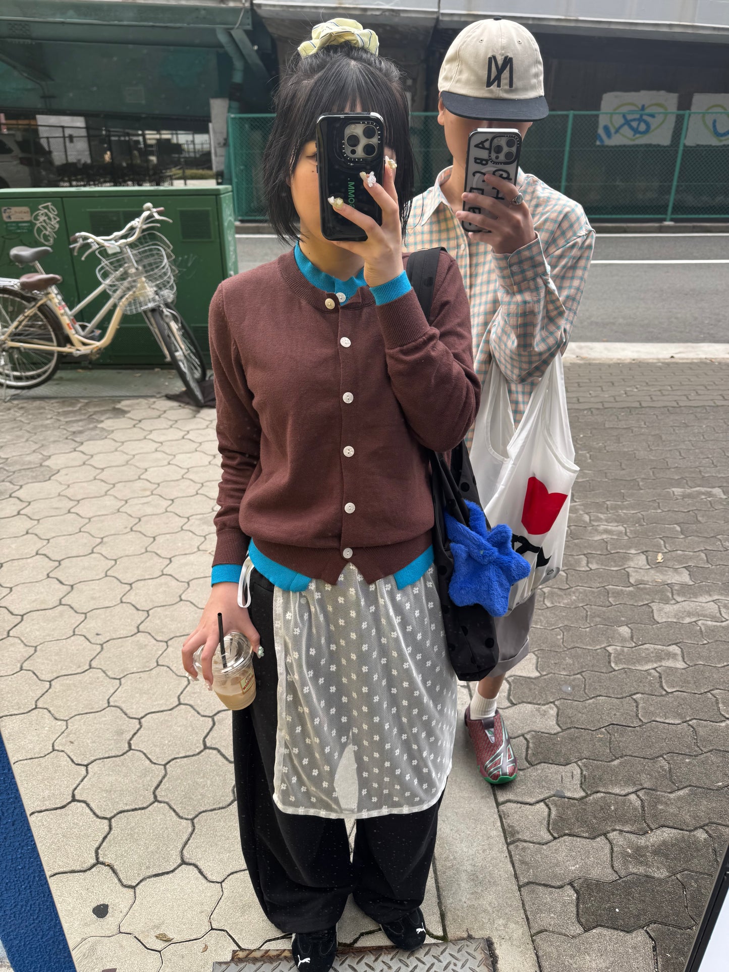 レイヤードライクカラーカーディガン DPB85088