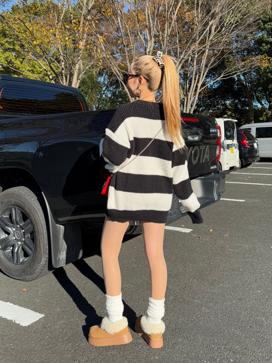 ルーズボーダーニット DPB73204