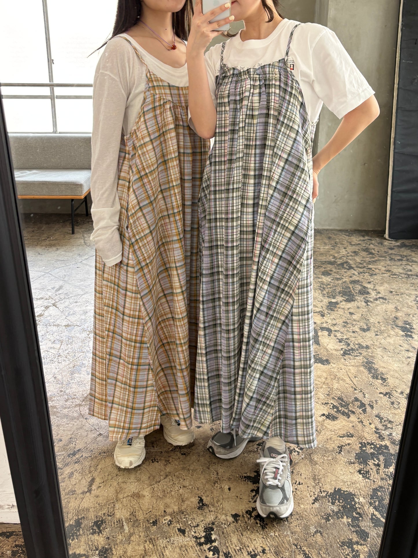 シフォンチェックキャミワンピース DPB84143