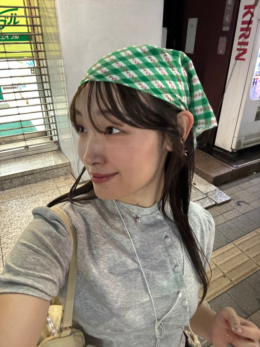 デザインチェックスカーフ DPB78172