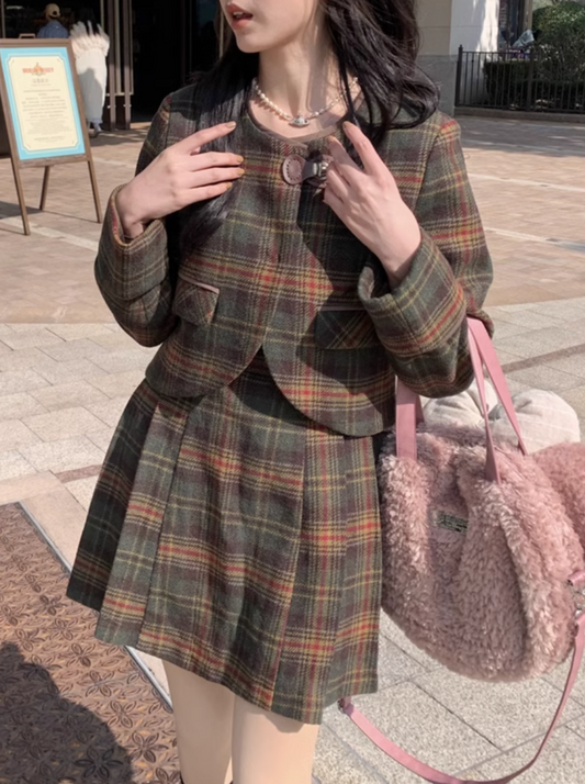 カレッジチェックミニスカート CPA42262