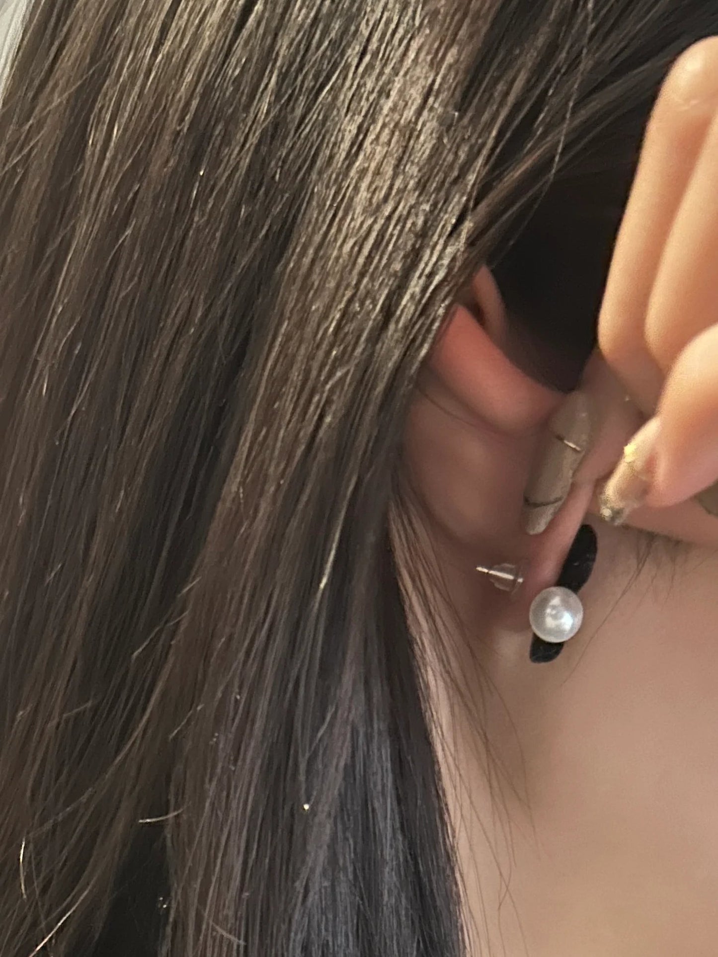 パールリボンピアス DPB69034