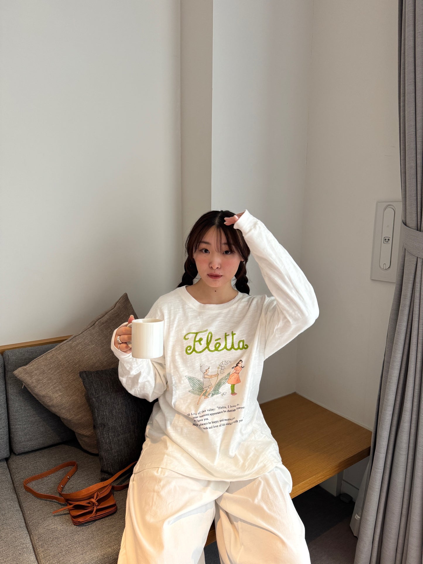 イラストプリントロングTシャツ DPB78131