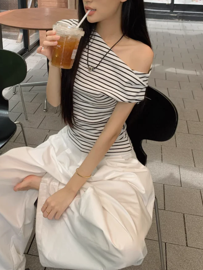 ワンショルボーダーTシャツ DPB71766