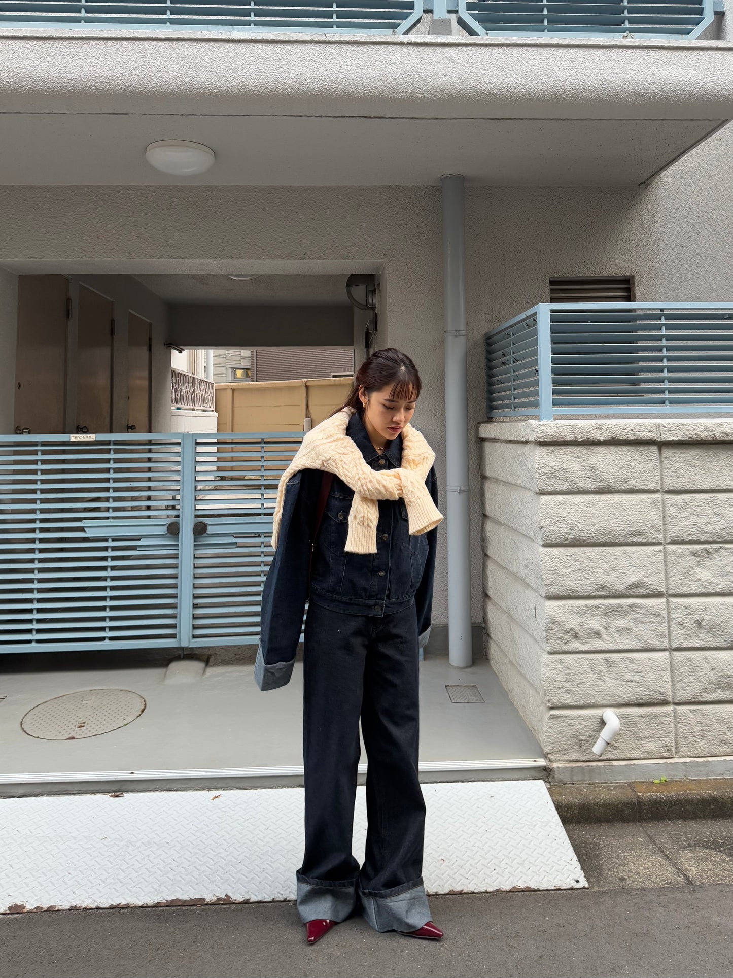 ロールアップスリーブデニムジャケット DPB47369