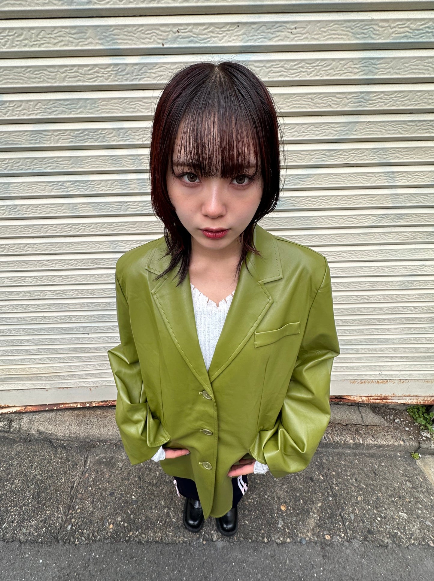 エコレザーシングルジャケット DPA20310