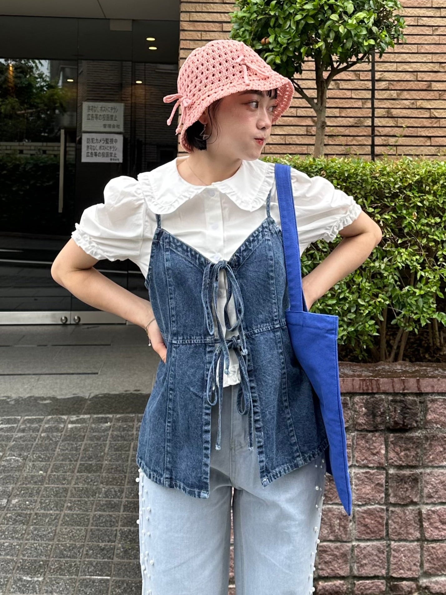 2wayデニムリボンビスチェ DPB76044