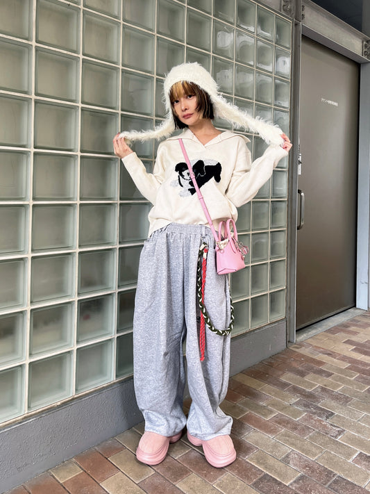 ロングイヤーデザインニット帽 DPB79218