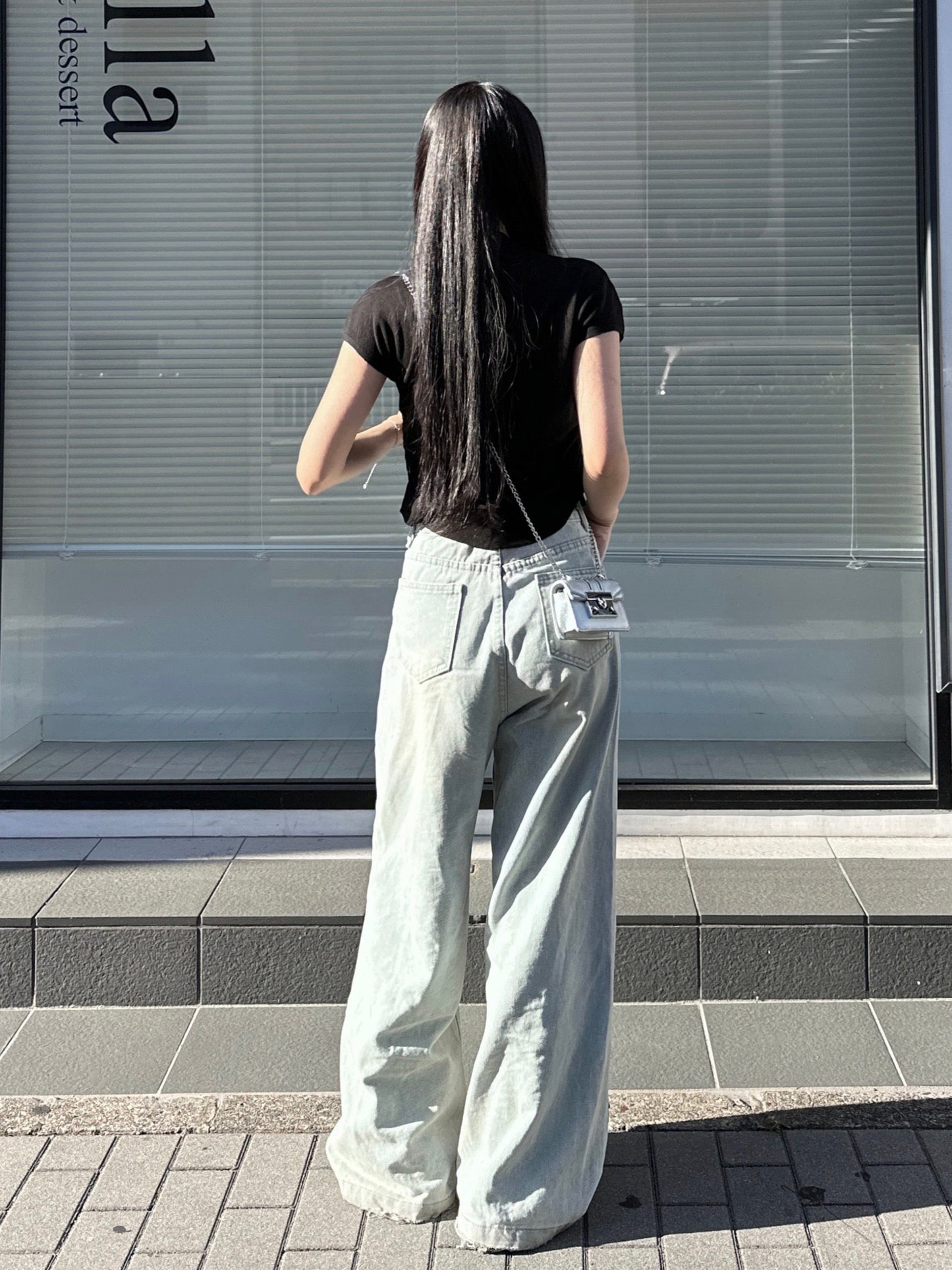 リボンブラックサマーTシャツ DPB43264