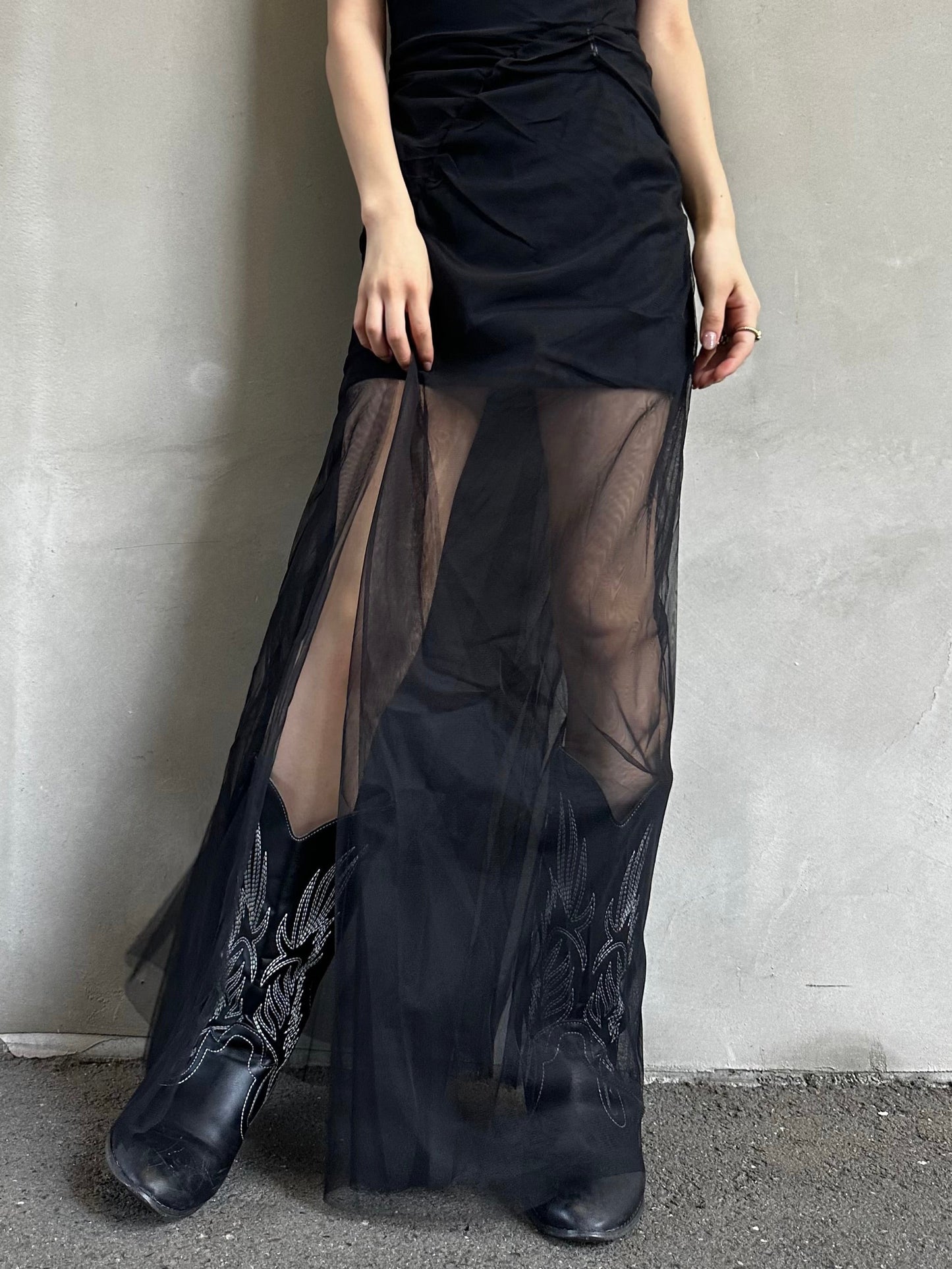 シースルーレイヤードワンピース DPB26372