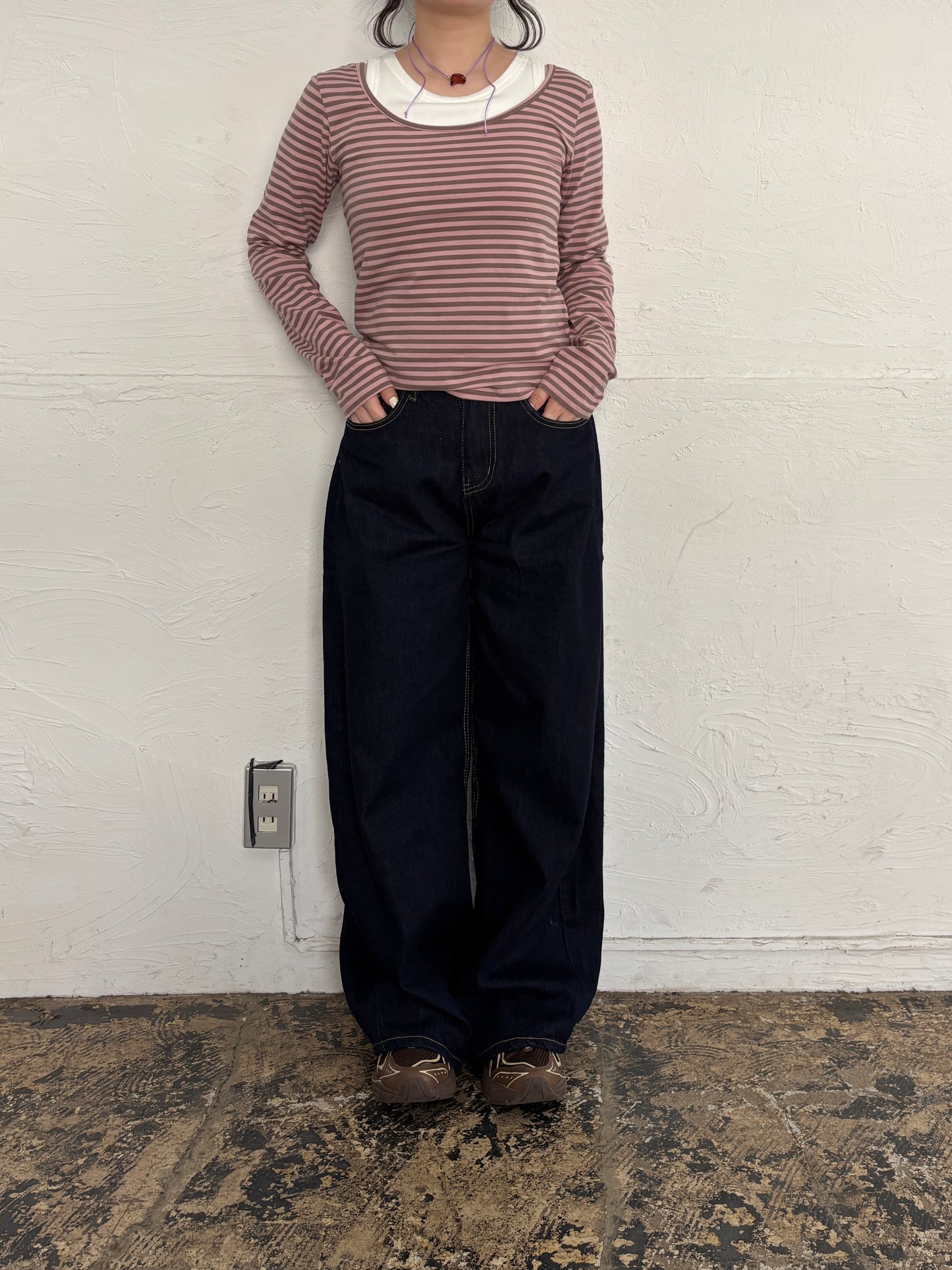ワイドシルエットデニムパンツ DPB84161