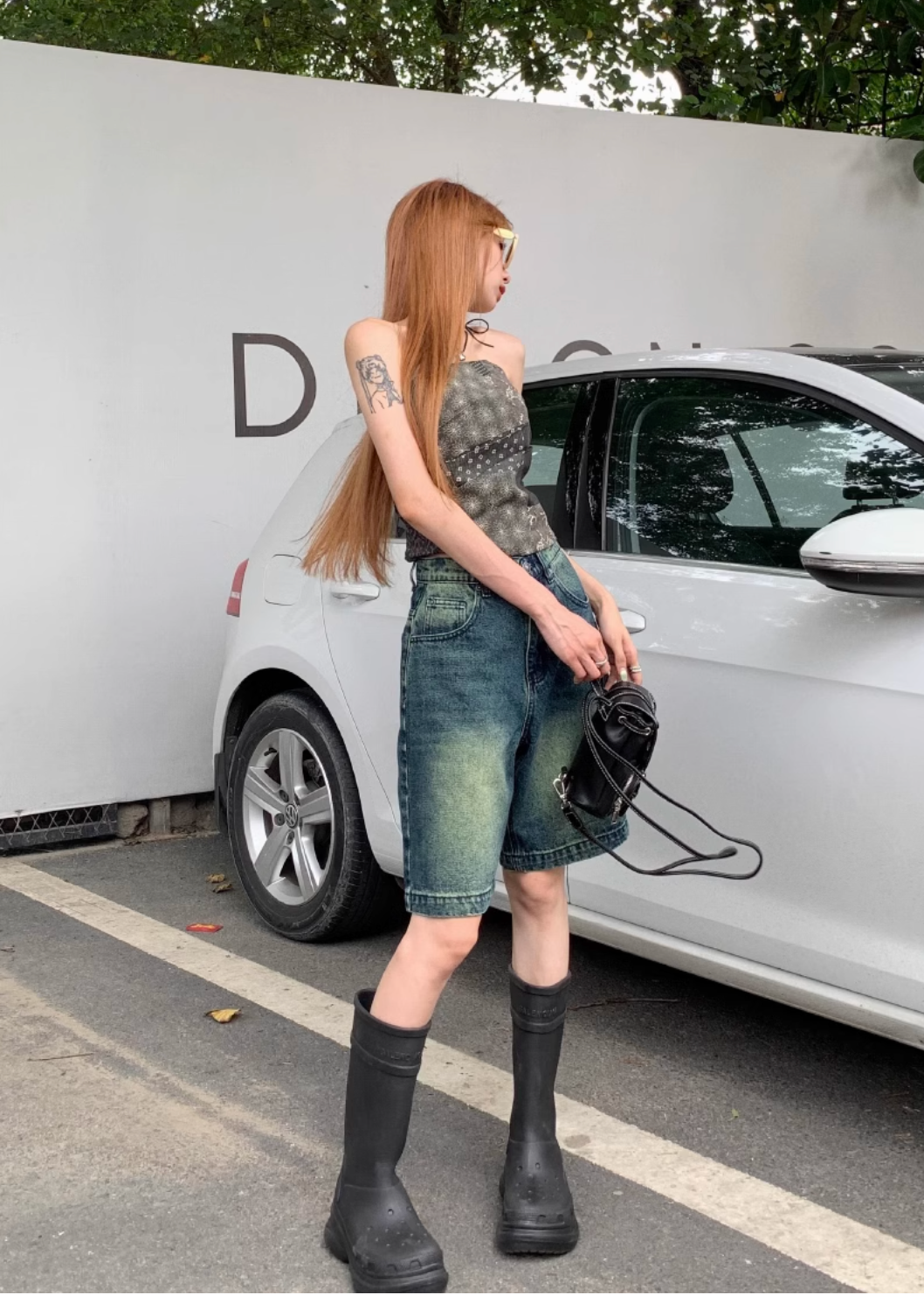 ストレートデニムハーフパンツ DPB71446