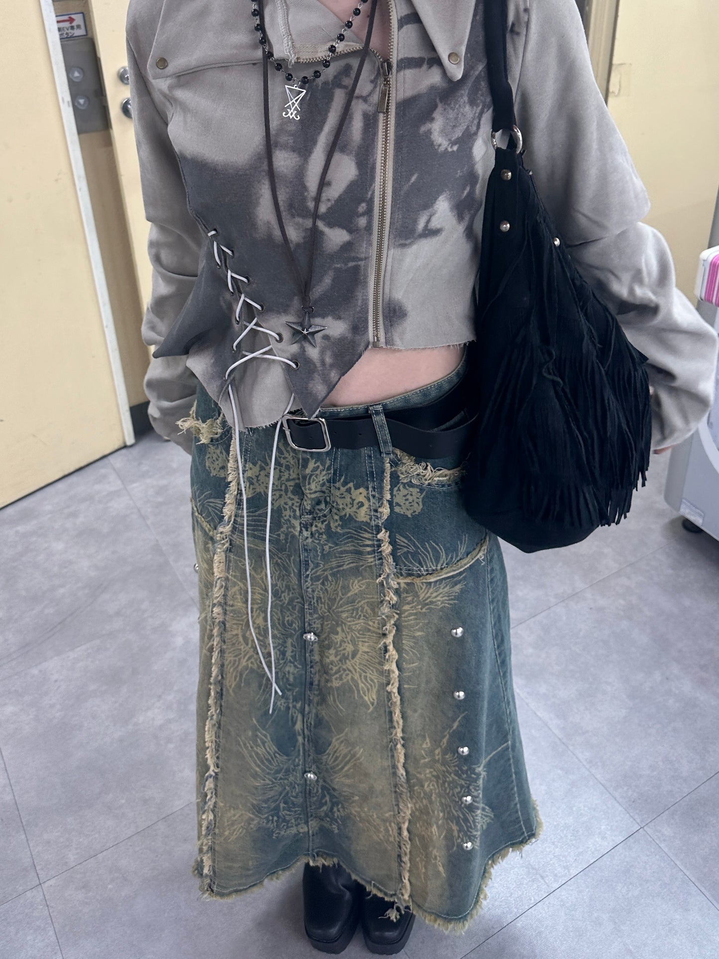 ゴシックヴィンテージロングスカート DPB67048