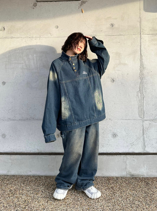 ウォッシュドワイドデニムパンツ DPB70018