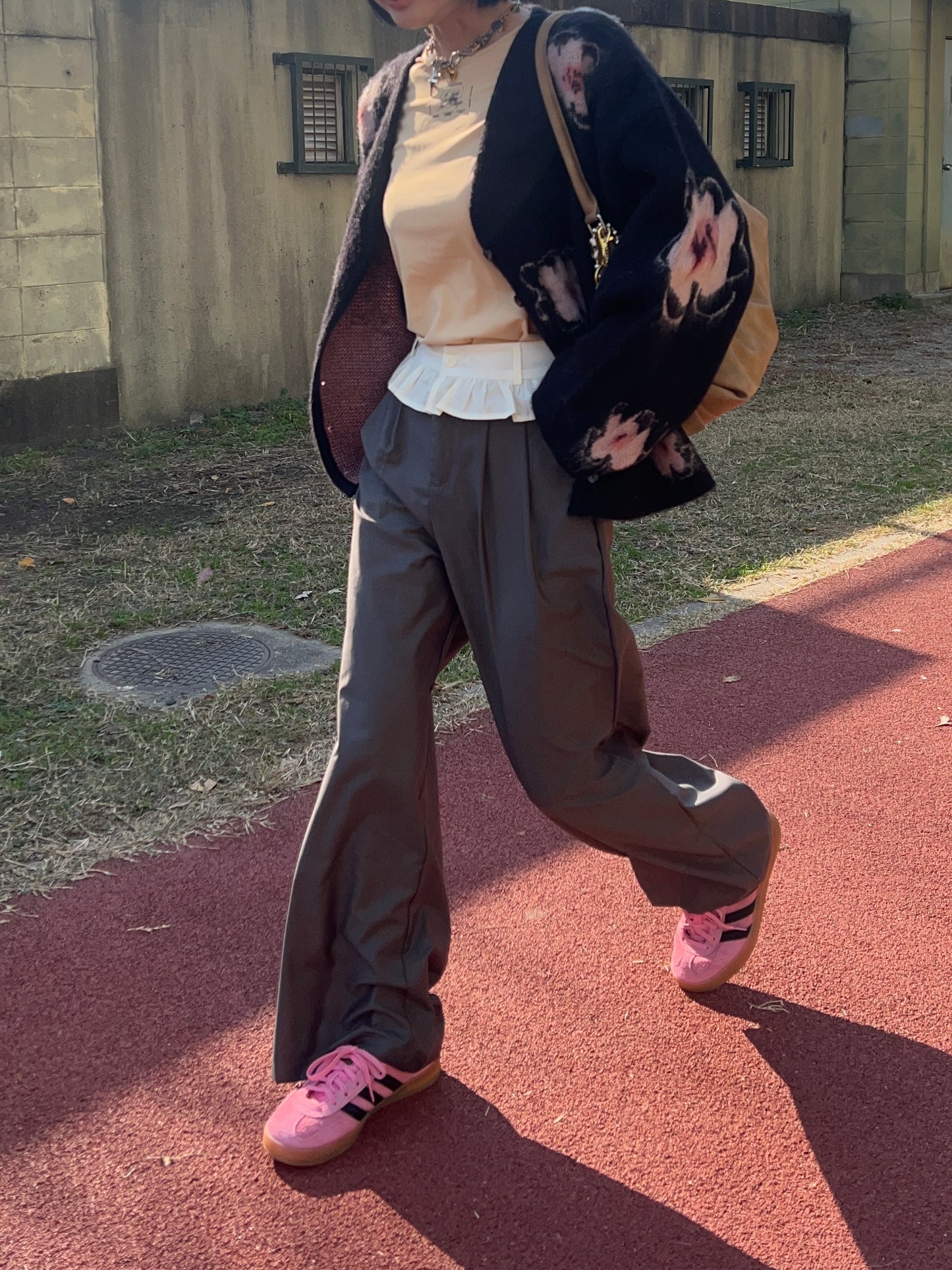 ウエストフリルワイドパンツ DPB79052