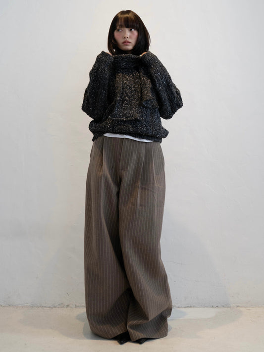 マフラー付きマーブルニット DPC02002