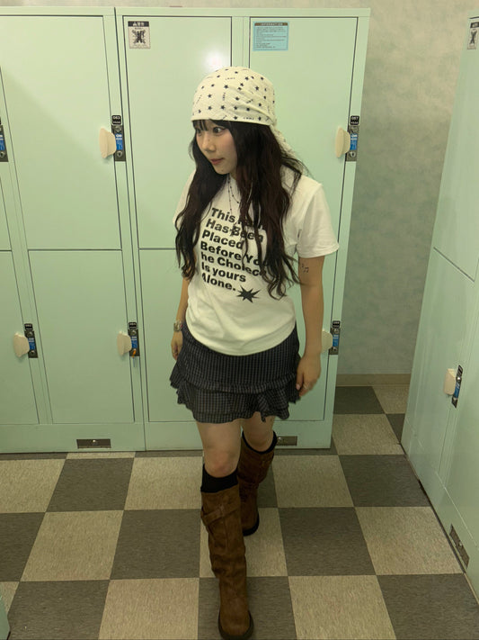 アンニュイチェックミニスカート DPB89076