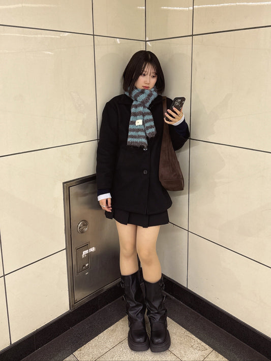 ボーダーニットマフラー DPB93057