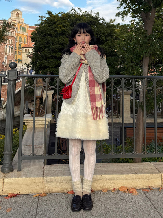 ノーカラーツイードジャケット DPA43718