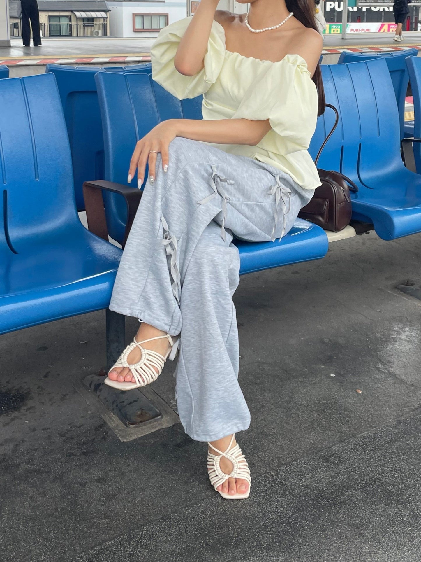 リボンスウェットパンツ DPB80011