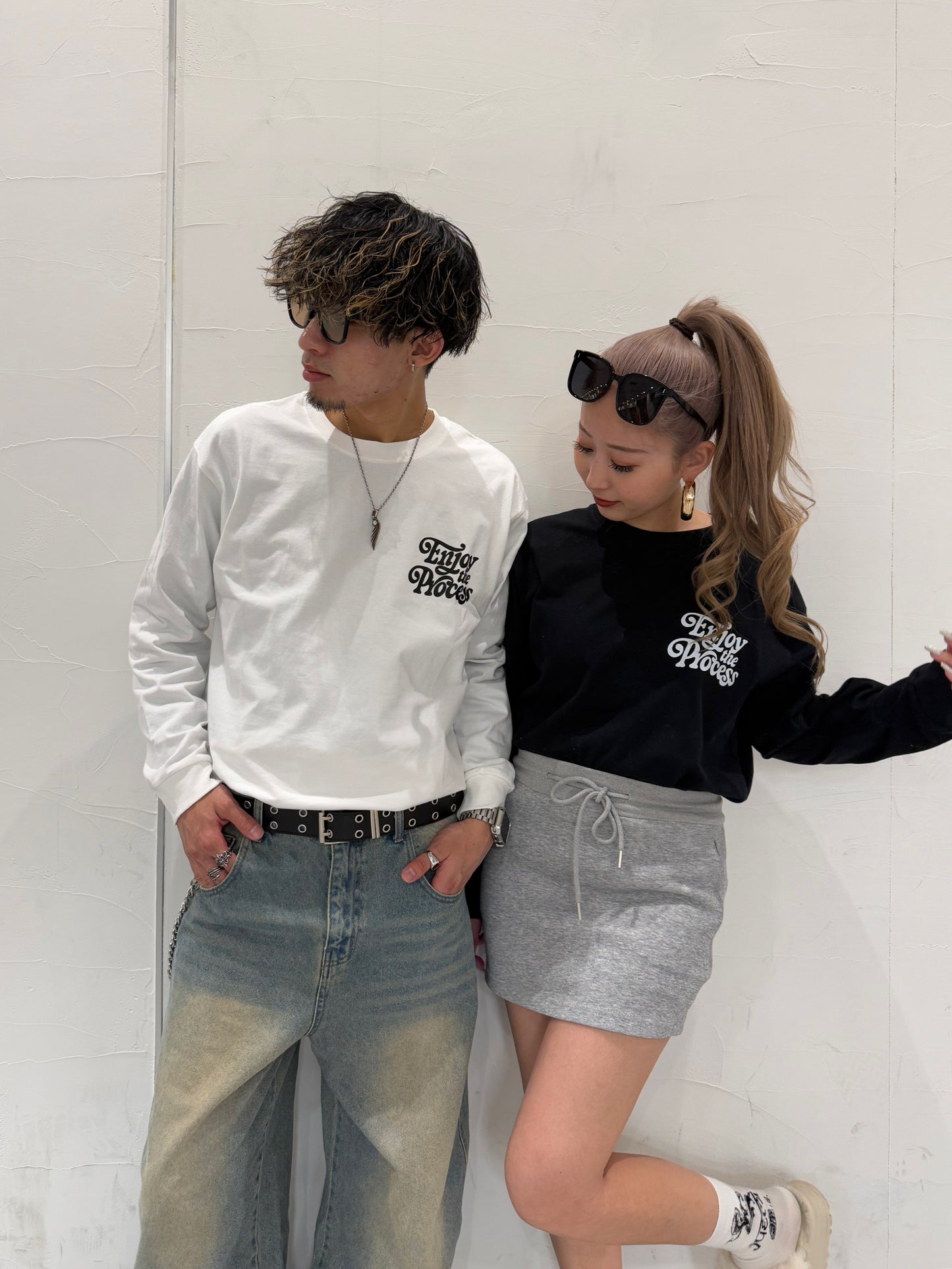 ユニセックスロゴロングスリーブTシャツ DPB73254