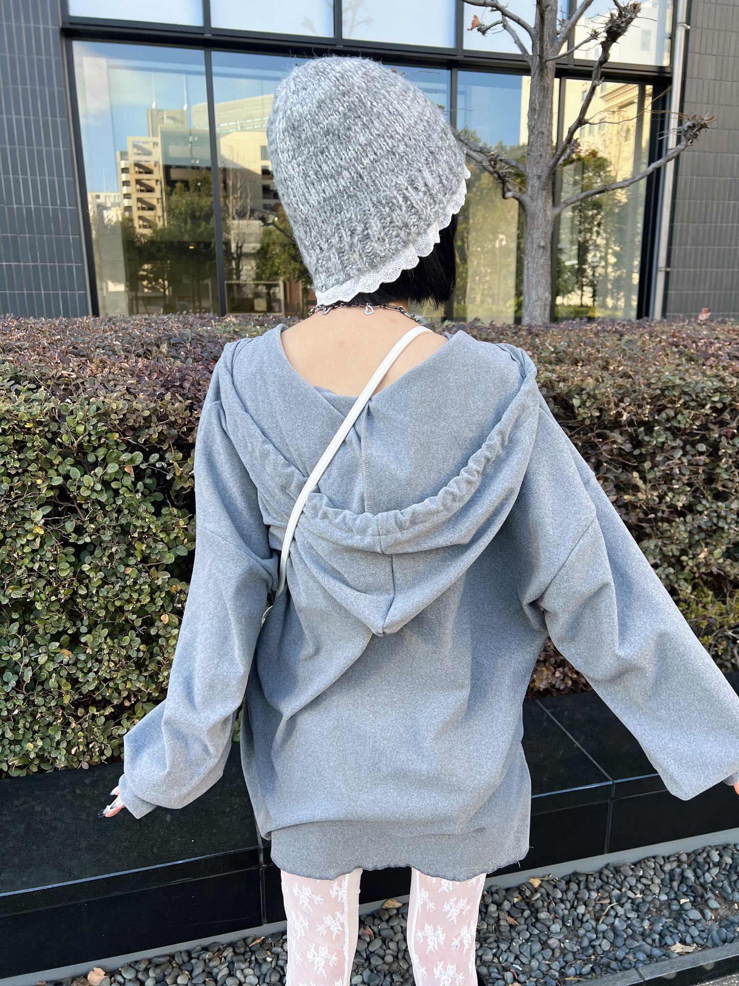 ニットフーディワンピース DPB79077