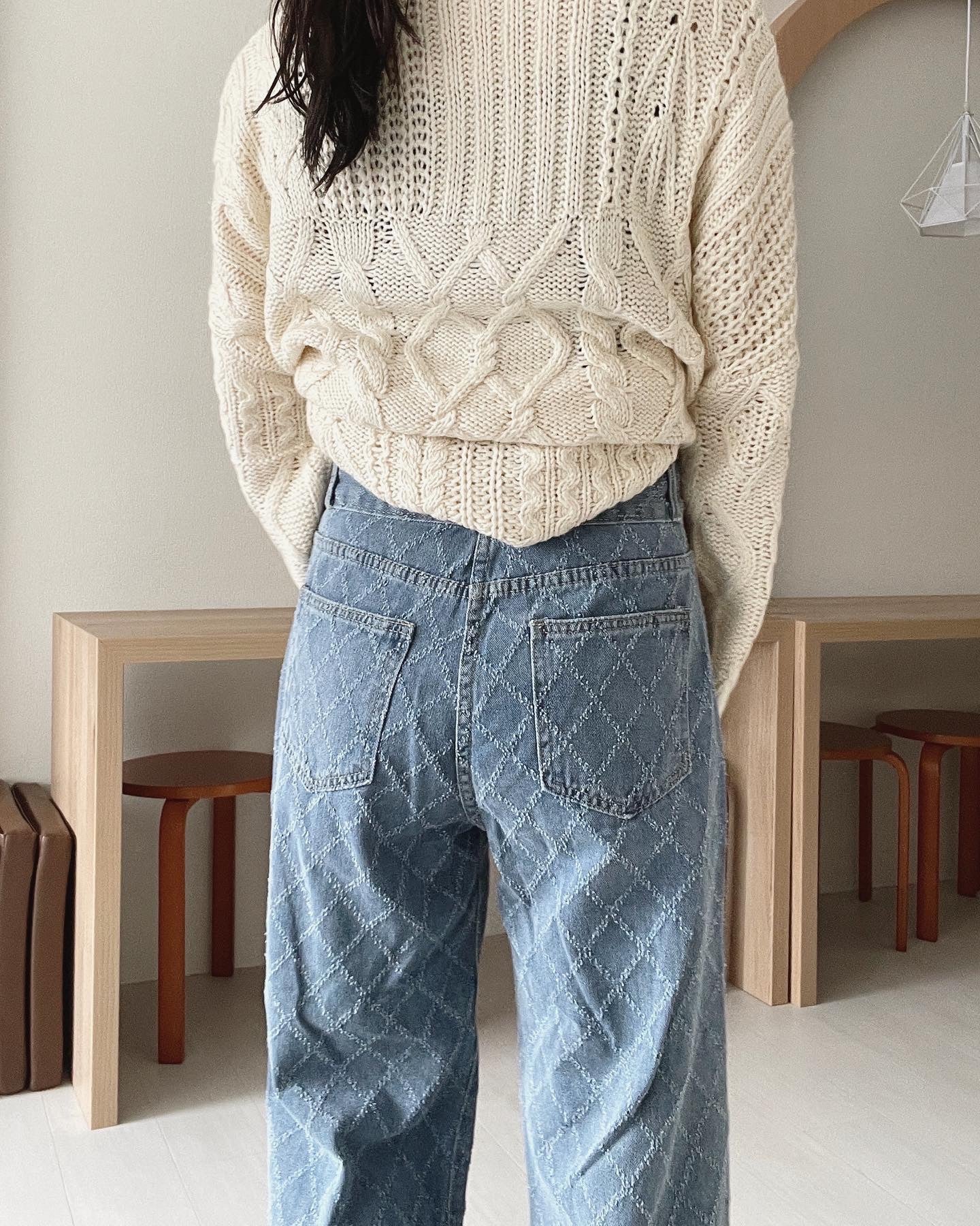 ダイヤカットデニムパンツ CPA38001