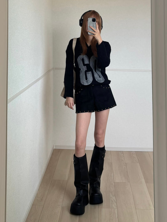 ベルト付きショートパンツ DPB88173