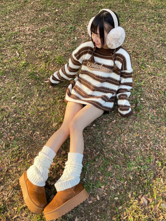 ボーダーニットトップス DPB68014