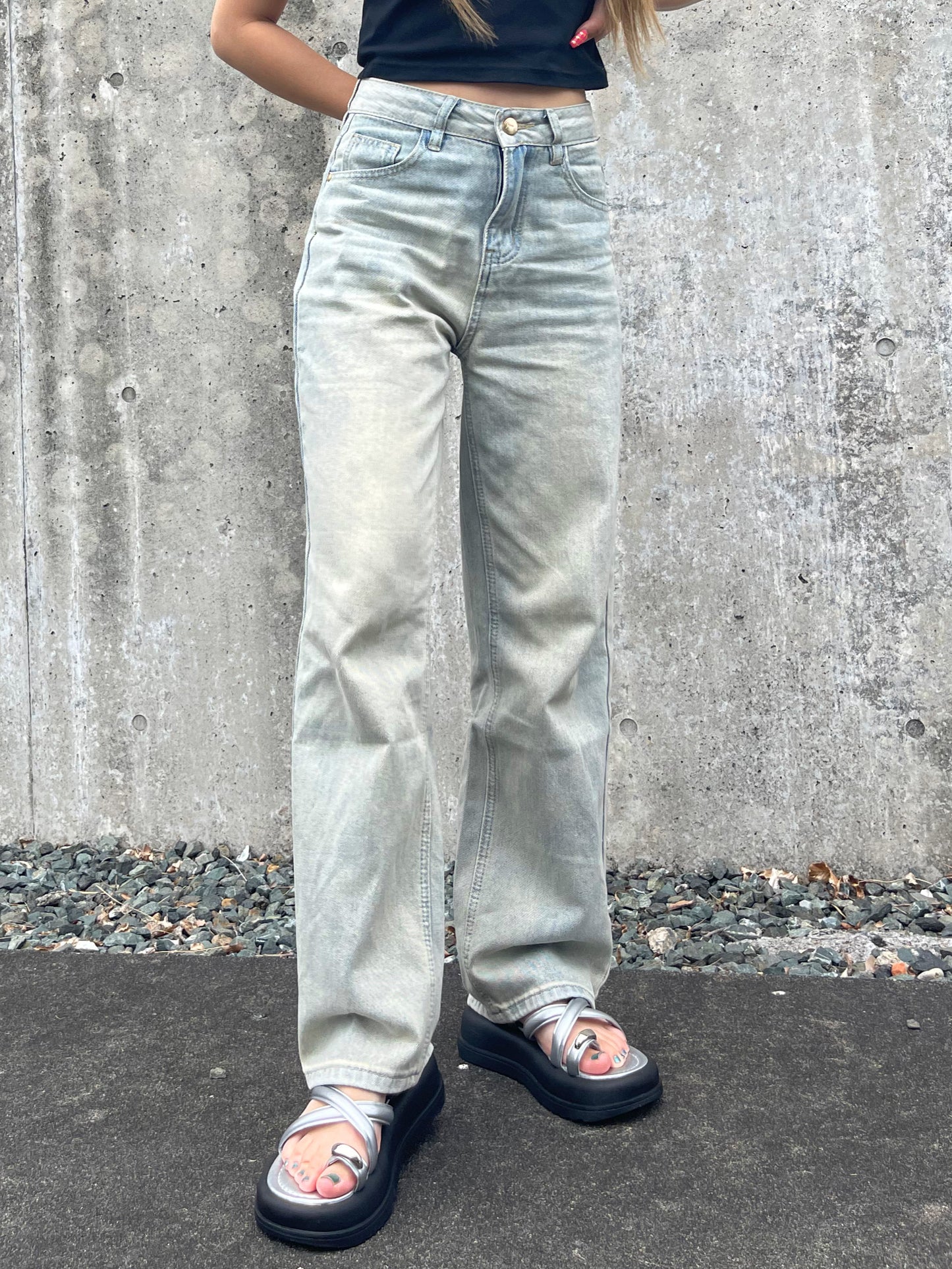 シルバーリング厚底サンダル DPB73087