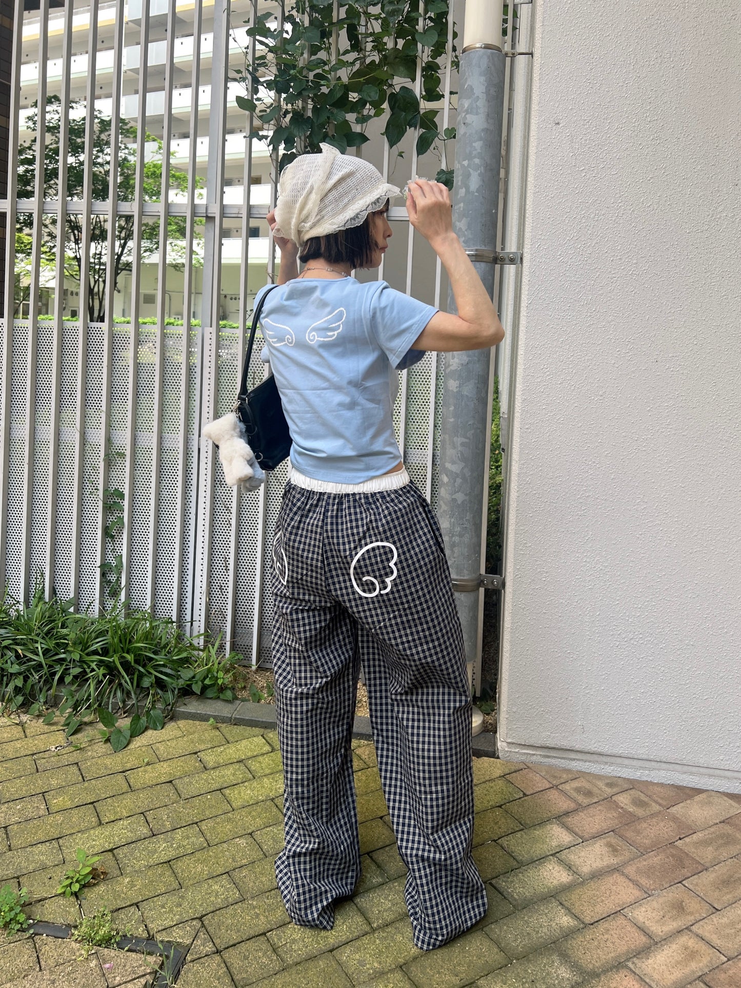 エンジェルプリントチェックパンツ DPB79166