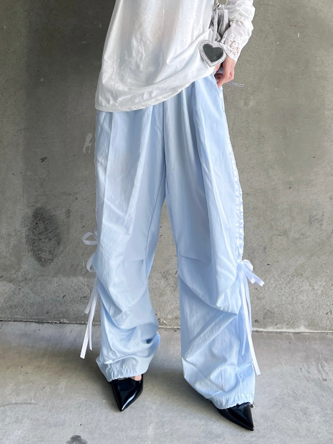 ラインリボンワイドパンツ DPB79139