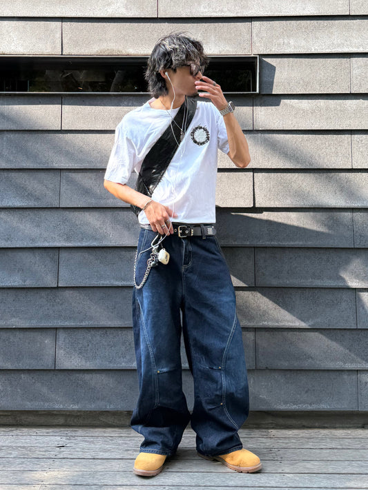 カーブラインワイドデニムパンツ DPB90008