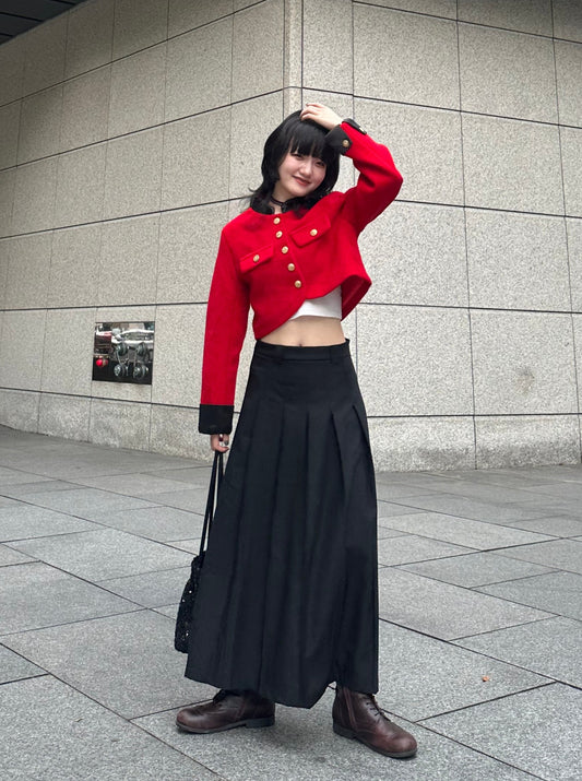 レッドショートジャケット DPA43223