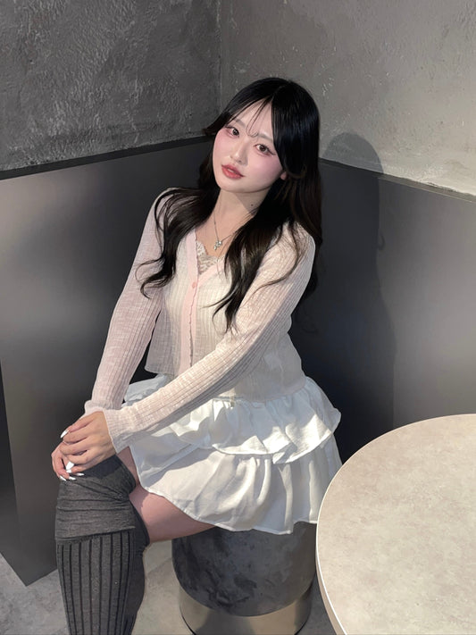 シースルーパステルカーディガン DPB74002