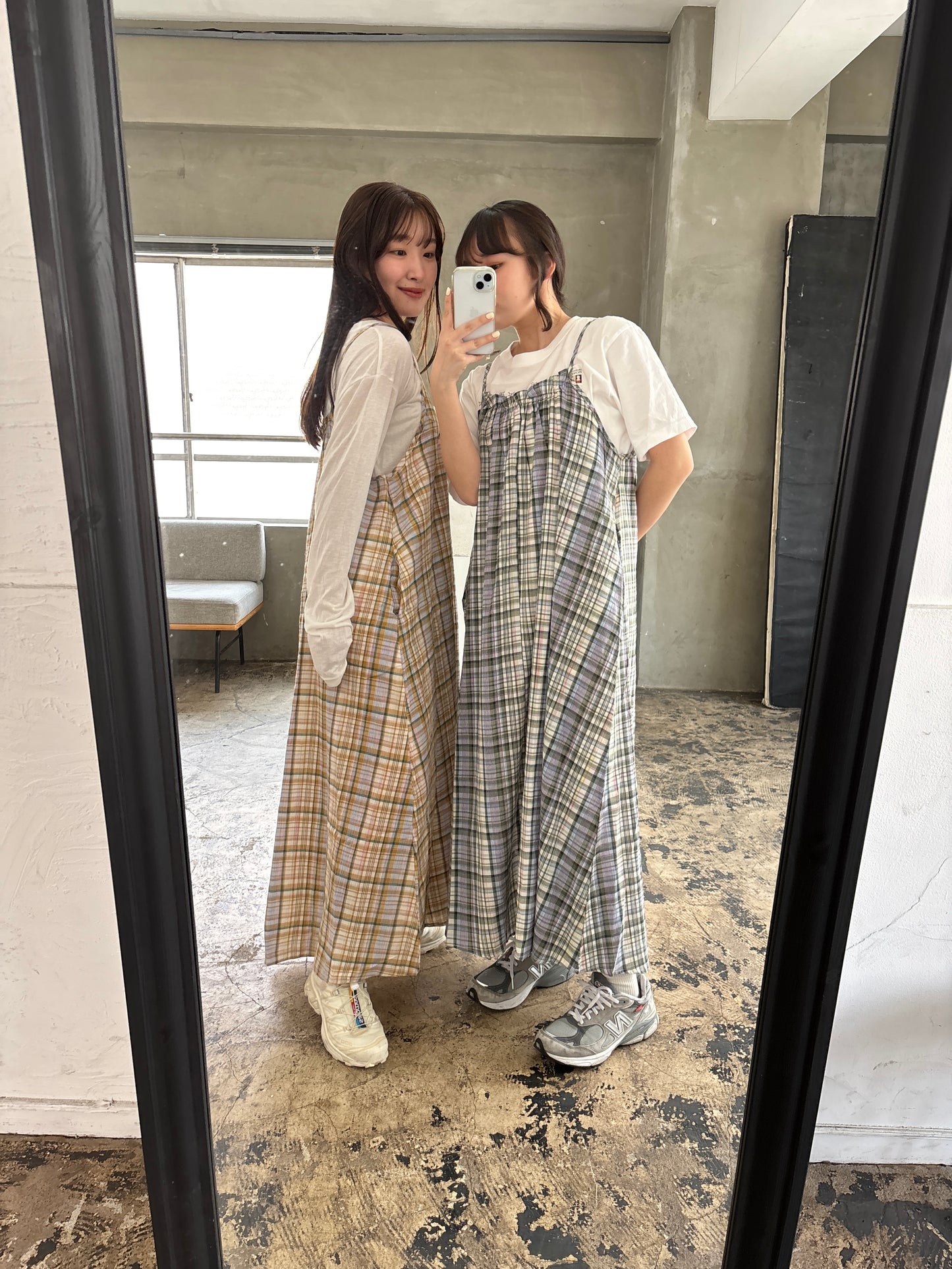 シフォンチェックキャミワンピース DPB84143