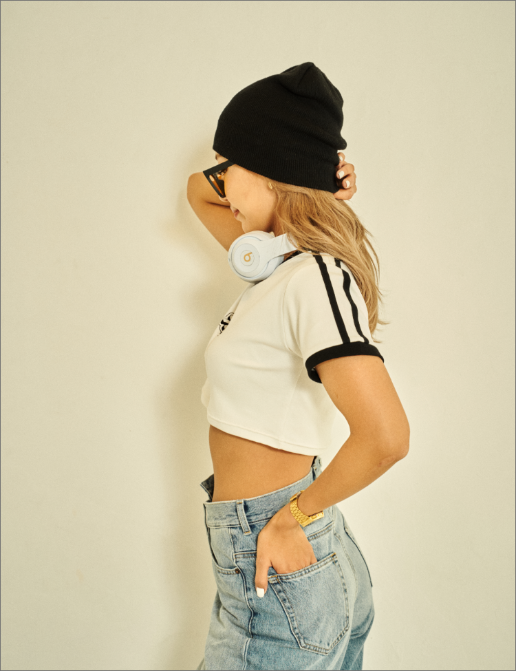 RiTyle CROPPED RINGER TEE