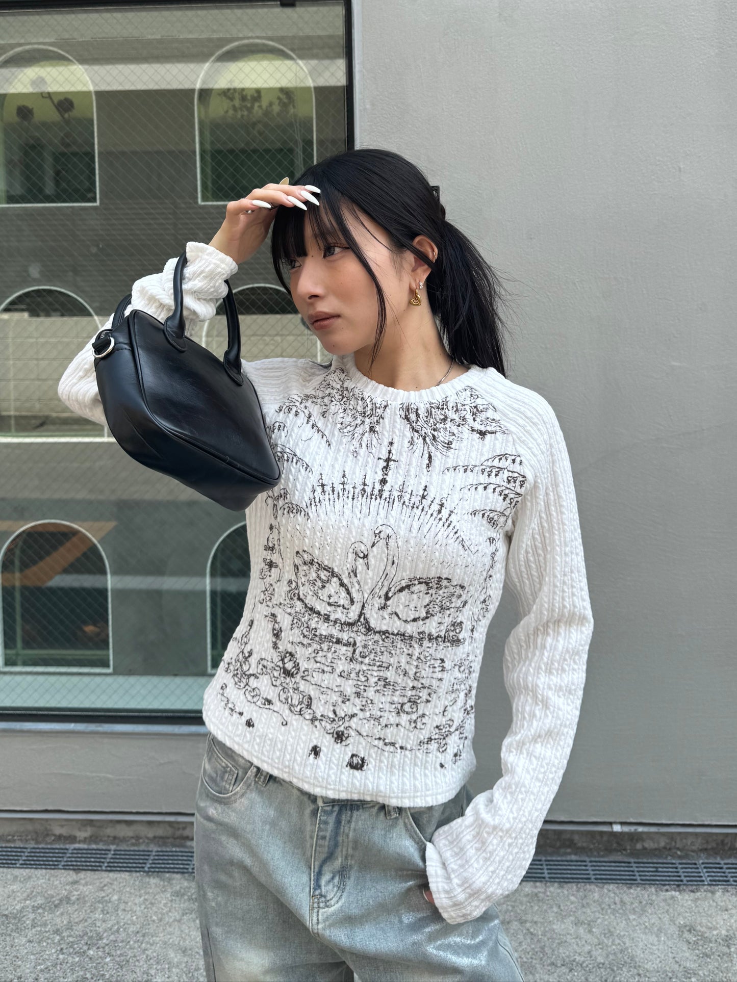 デザインスリムカットソー DPB86034