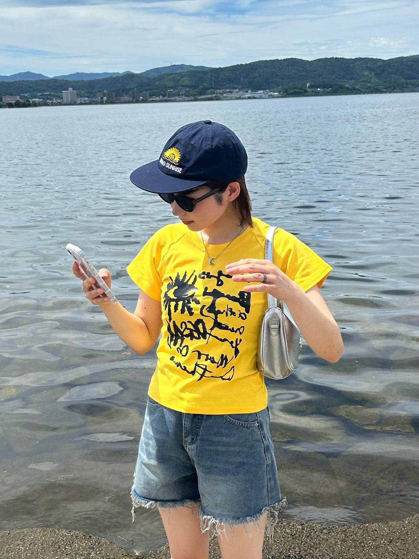 イエローロゴショートTシャツ DPA61384