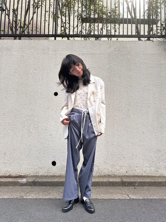 グレーストライプパンツ DPA43388