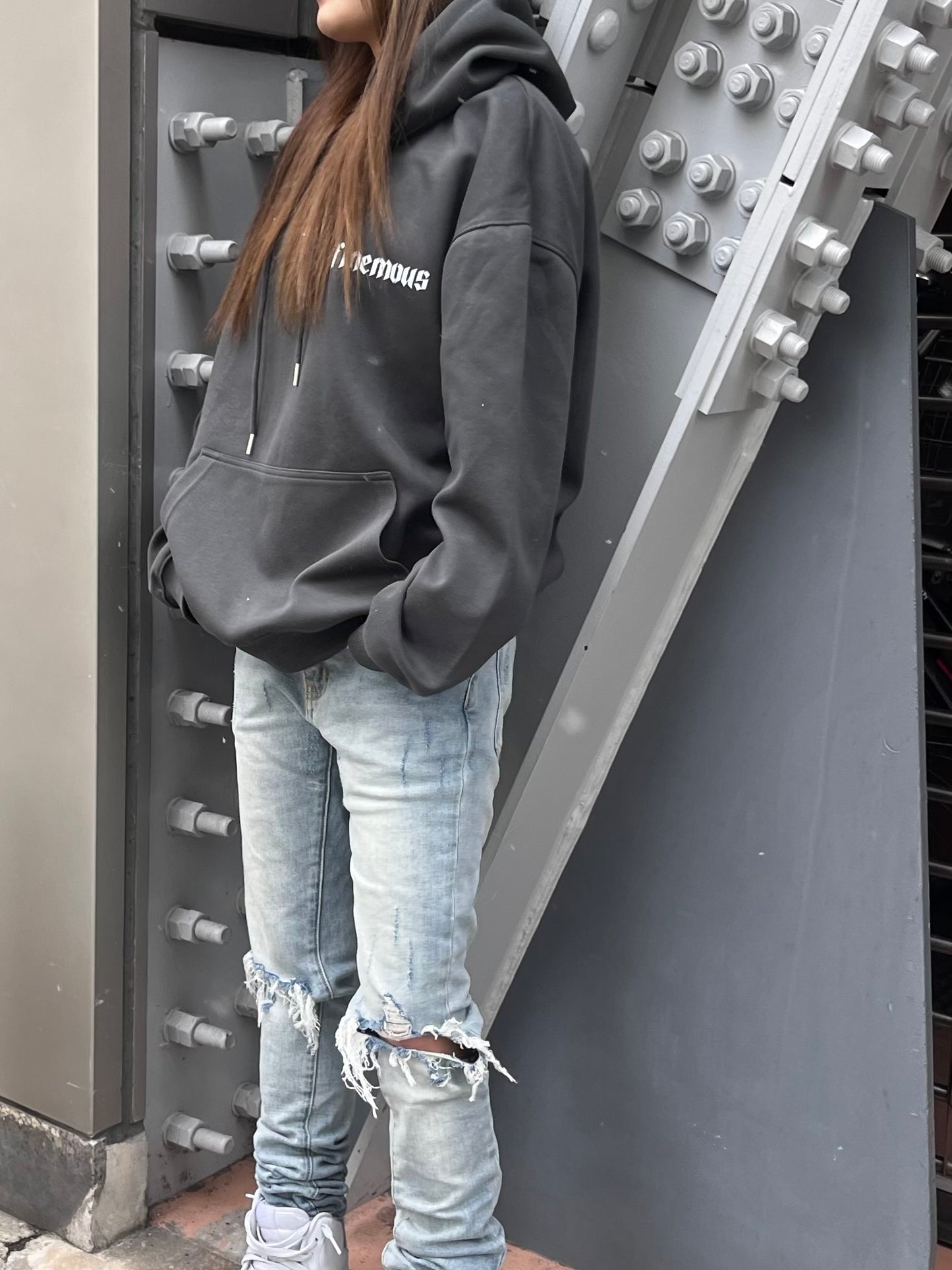 ダークグレーパーカー DPB42115