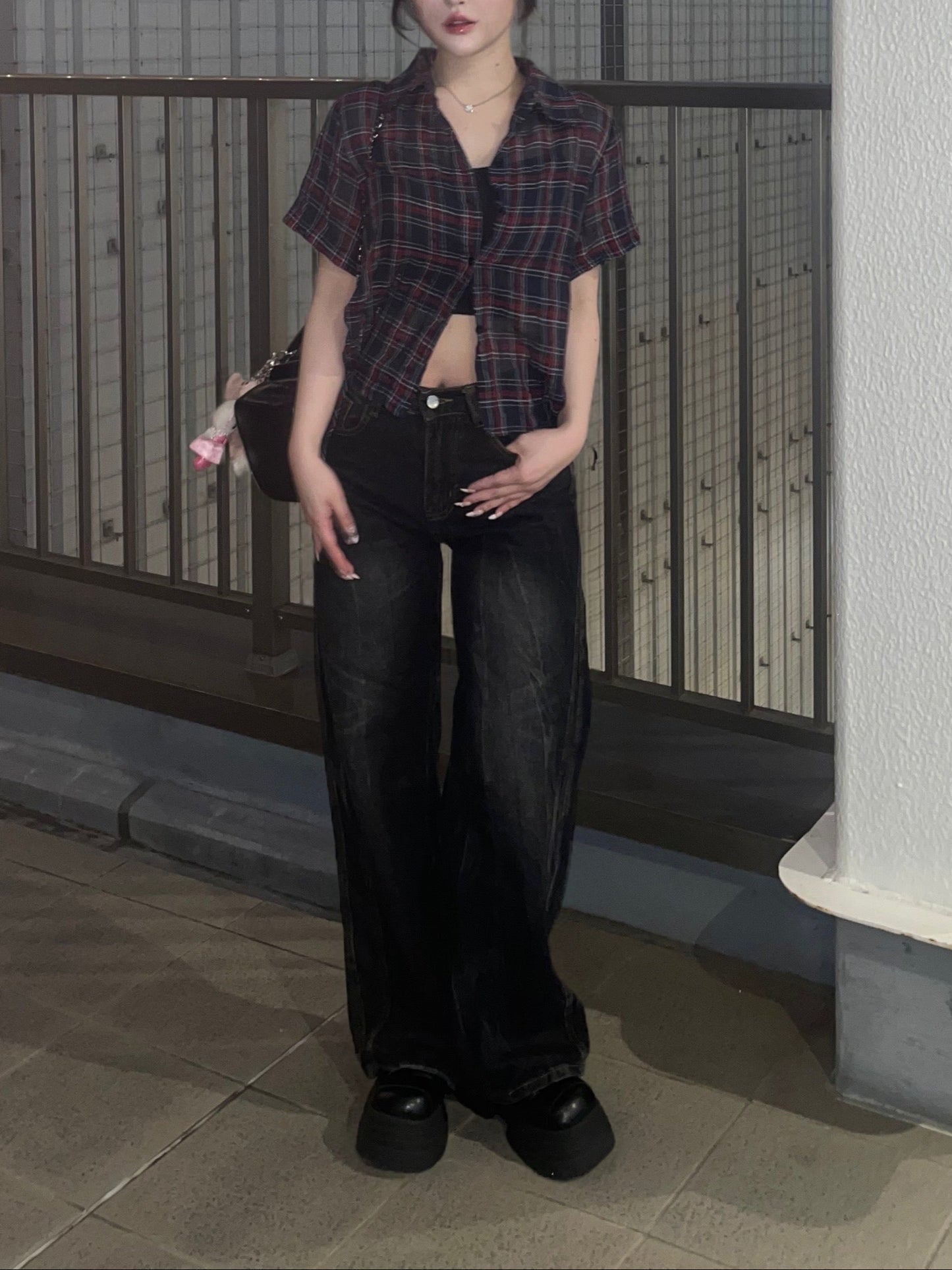 ダメージビッグシルエットデニムパンツ DPB74149