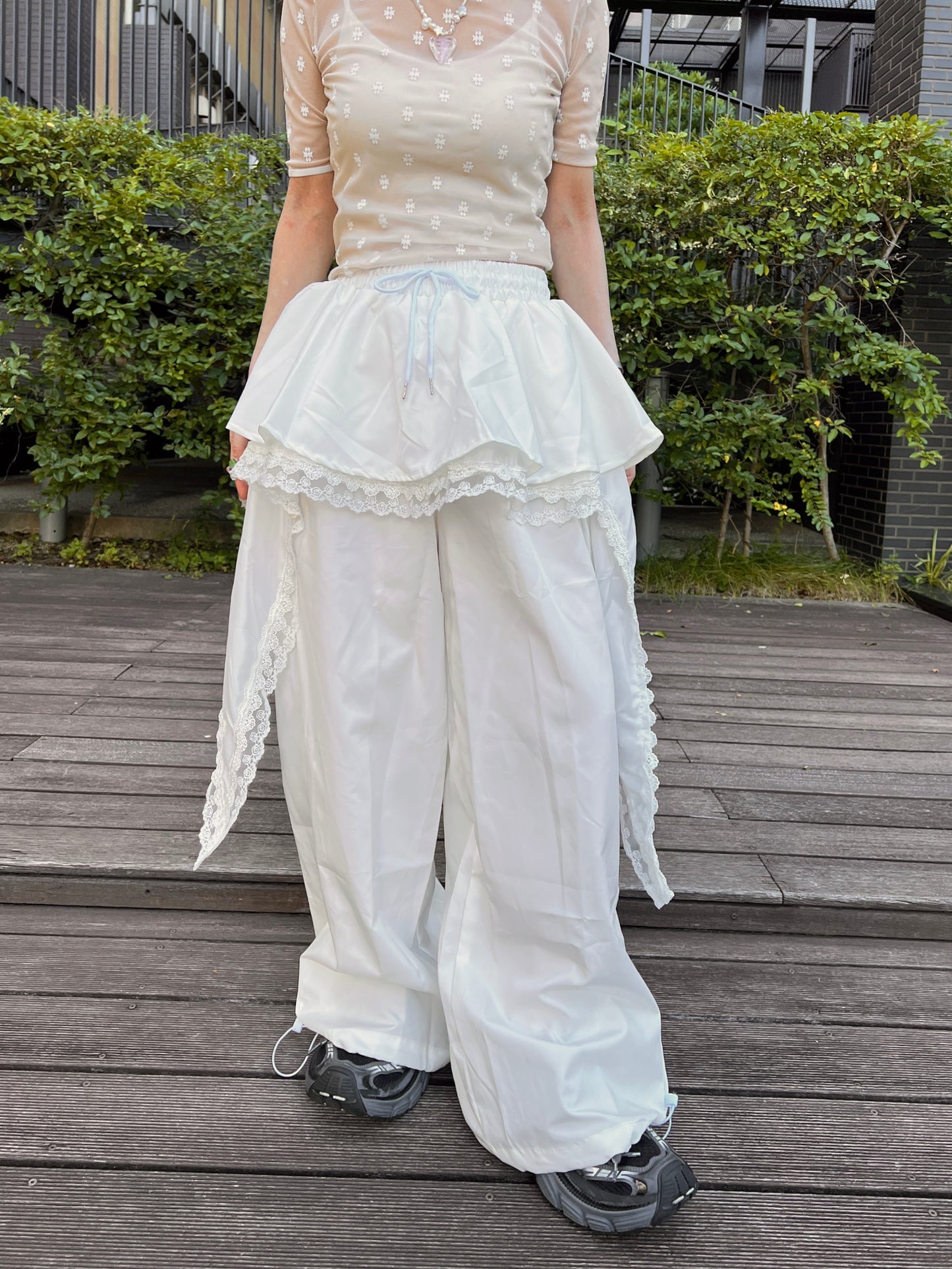 スカートレイヤードワイドカーゴパンツ DPB79172