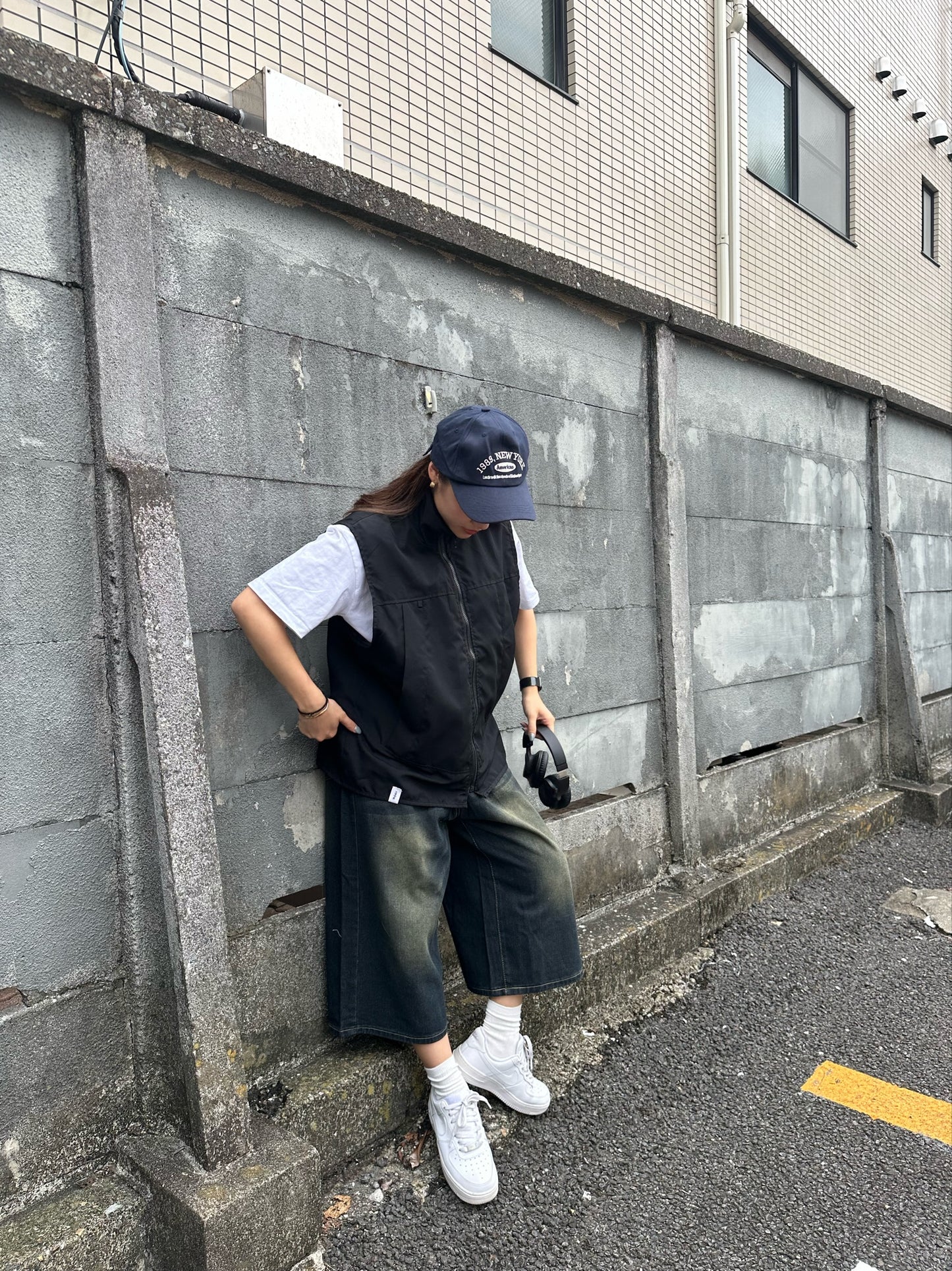 ウォッシュデニムハーフパンツ DPB47304