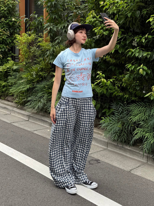 スマイリーフラワーTシャツ DPB91002